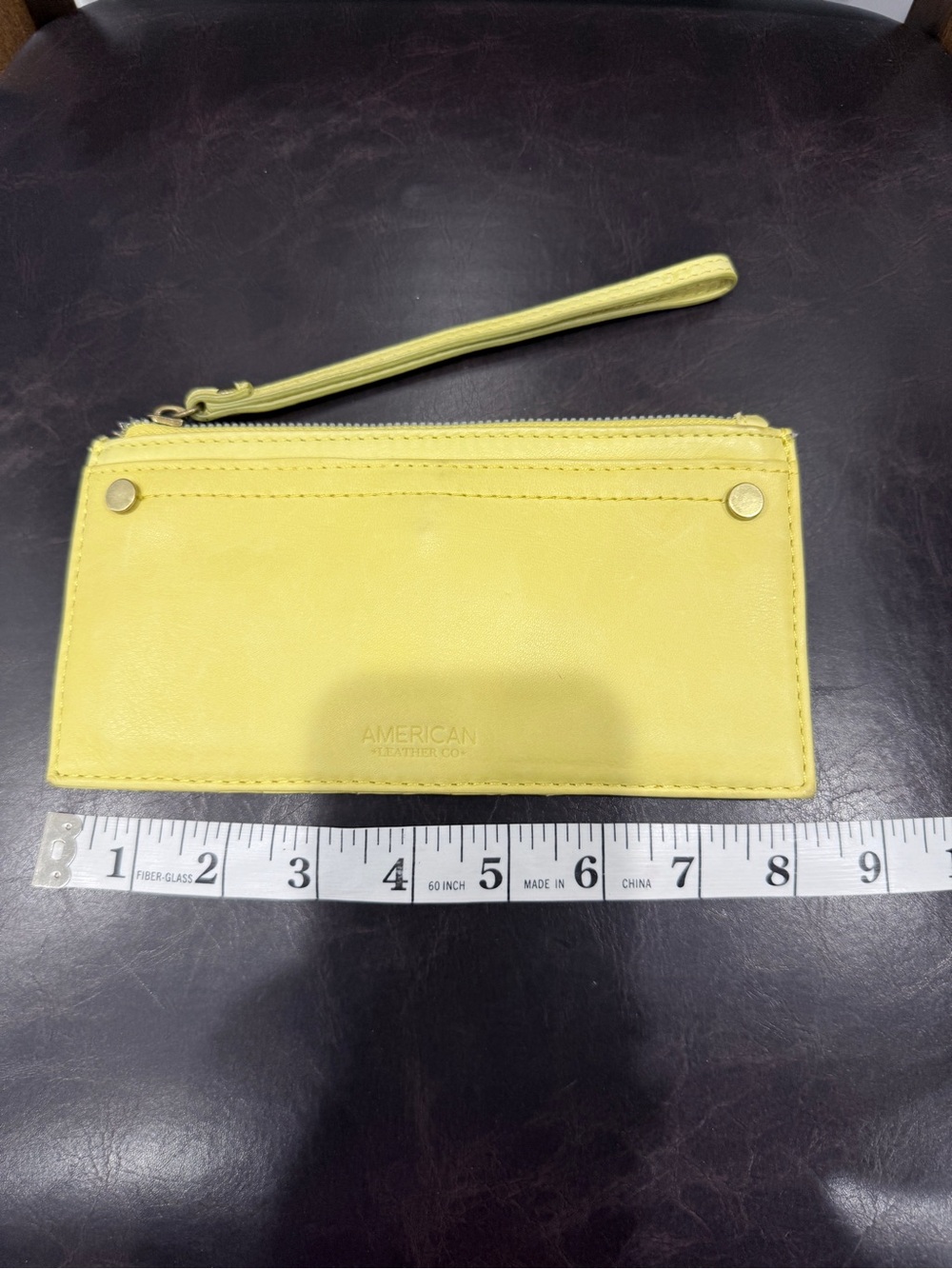 American Leather Co. Citrus YellowLeather Accessory - Picture 11 of 12